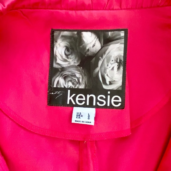 158. KENSIE Summer Jacket - Hot Pink - Size Large - Picture 5 of 7